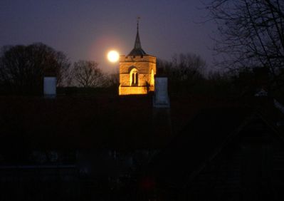 Moonrise Over St. Mary's
