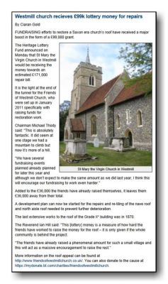 Buntingford and Royston Mercury, 1st March 2012
